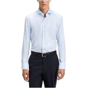 Hugo Boss Men's Light Blue Slim Fit Shirt Size XL